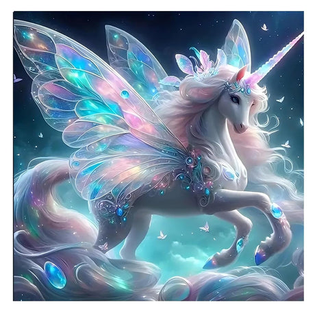 Diamond Art Kits for Adults, Unicorn Full Drill Diamond Painting Kits for Beginner and Kids, DIY Painting Art and Crafts for Home Office Bar Wall Decor, 12 x 12 Inch xinhong