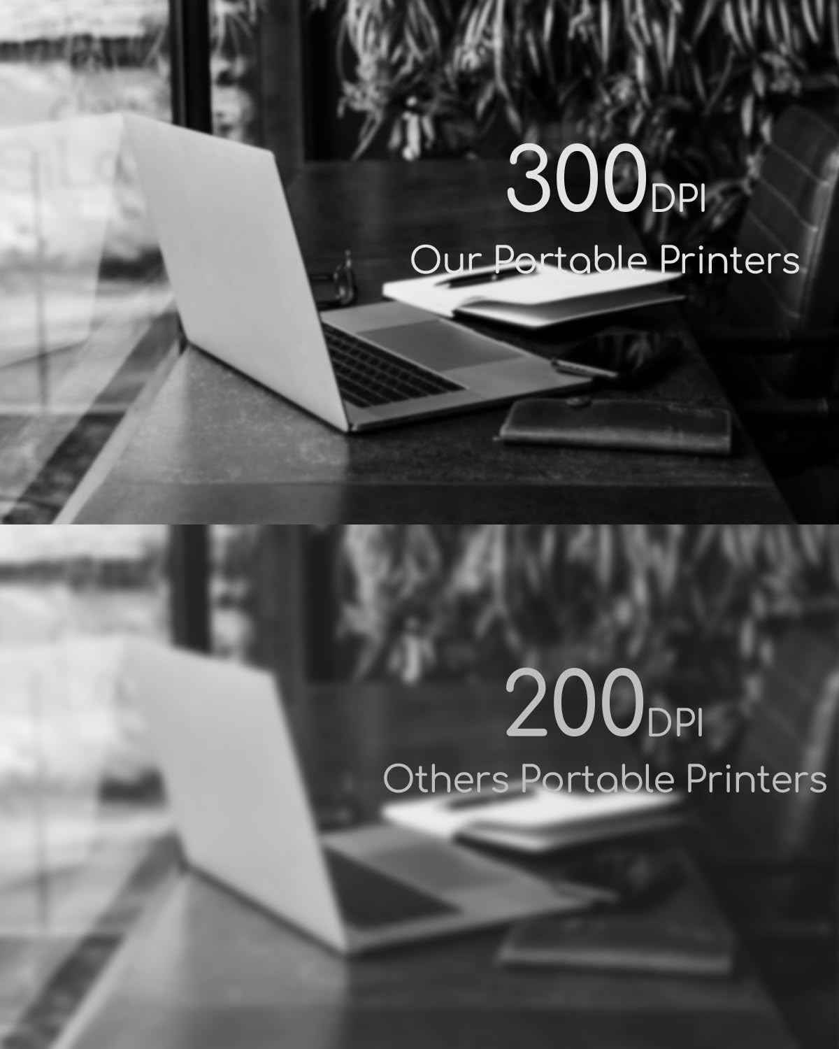 Portable Printers Wireless for Travel, Inkless Thermal Printer, Bluetooth Mobile Printer Support 8.5" X 11" Letter & A4 Size, Compatible with iPhone Android Laptop, Compact Printer for Home Car Office TATTMUSE