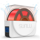 SUNLU Official Filament Dryer S1 Plus, Built-in Circulation Fan, Filament Dryer Box Storage Box for 3D Printer Filament 1.75 2.85 3.00, S1 Plus White SUNLU