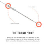 Lavatools OVT02 Element Digital Oven Thermometer for Oven, Grill, and Smoker Includes Dual-Sensor Stainless Temperature Probe Lavatools