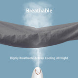 Premium Waterproof Mattress Protector Queen Size, Breathable Bed Cover 3D Air Fabric Cooling Mattress Pad Cover Smooth Soft Noiseless Washable, 8''-21'' Deep Pocket (Gray) GOPOONY