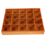 PRETYZOOM Wooden Sorting Tray 20 Grids Socks Underwear Storage Divider Box Drawer Desk Organizer Closet Cabinet Box for Crafts Jewelry Handkerchief Tie PRETYZOOM