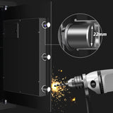 Biometric Home Safe, Fingerprint Gun Safe Lock Box,Money Box for Jewelry Handgun Cash Valuables,Perfect for Home/Office/Hotel, Black, 2.05 Cubic Feet VoleStay