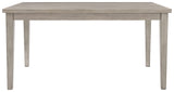 Signature Design by Ashley Parellen Modern Farmhouse Rectangular Dining Room Table, Gray Signature Design by Ashley