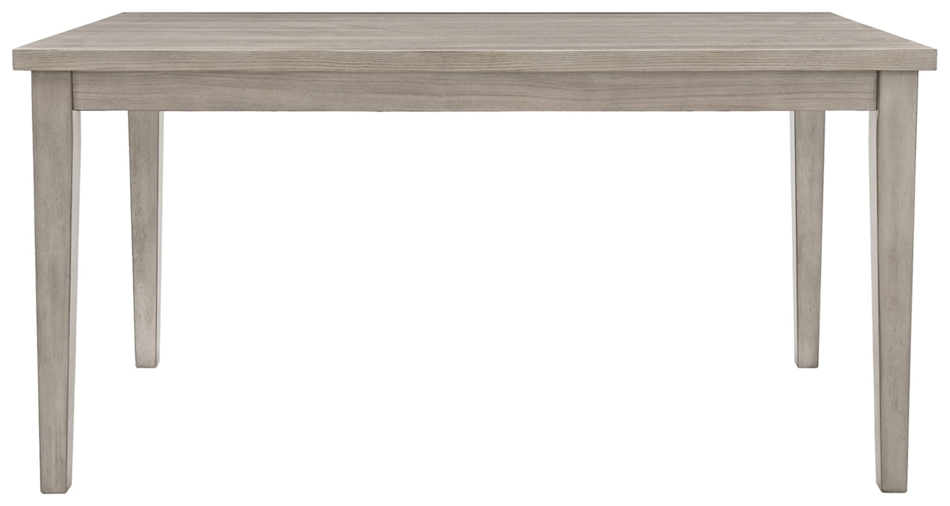 Signature Design by Ashley Parellen Modern Farmhouse Rectangular Dining Room Table, Gray - WoodArtSupply