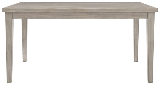 Signature Design by Ashley Parellen Modern Farmhouse Rectangular Dining Room Table, Gray - WoodArtSupply