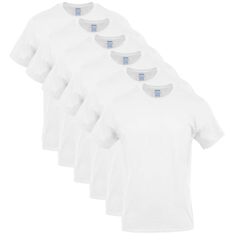Gildan Men's Crew T-Shirts, Multipack, Style G1100, White (6-Pack), Large Gildan