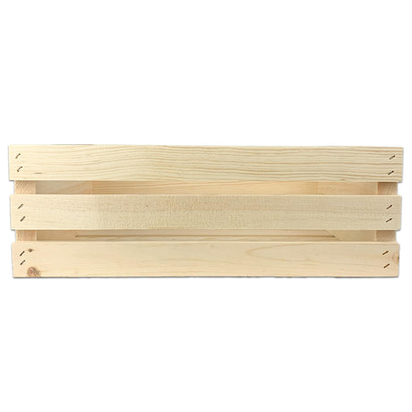 Wilson Medium Wooden Pine Crate for Storage and Decoration at Home, Office, Kitchen, Bedroom, and Retail (10"x 4.7"x11.7") (Set of 2) Wilson