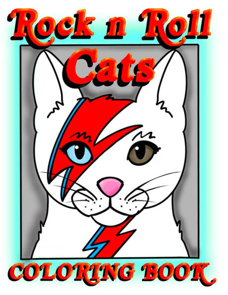 Rock and Roll Cats Coloring Book: A Funny Music and Guitar Coloring Book for Cat Lovers, Adults, Teens and Kids (Cat Coloring Books) WoodArtSupply