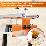 Router Sled, Slab Flattening Jig, 58 inches Router Sled for Flattening Slabs,Adjustable Trimming Planing Machine for Woodworking QZTODO