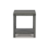 Signature Design by Ashley Freedan Rustic Farmhouse End Table, Gray Signature Design by Ashley