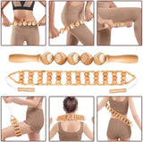 10-in-1 Wood Therapy Massage Tools Massager Wooden Massager for Body Shaping Massage Tool Set Wood Therapy Tools for Relieving Muscle Pain Body Lymphatic Drainage Massager JUANWAN