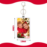 Eersida 12 Pcs Sublimation Work Card Holder Rectangle Portable Transportation Card Holder Leather Sublimation Badge Holders Printable Blank Card Carrier Case for Men Women Business Passport ID Card Eersida