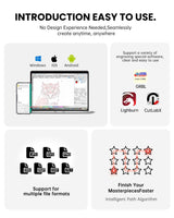 DAJA A6 Pro 10W laser Engraver,Enclosed Laser Engraving and Cutter Machine High Precision Laser Class1,Engraving Machine for Cutting Wood,Acrylic DAJA