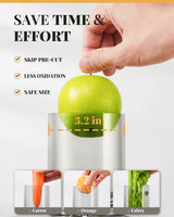 GDOR 1200W Juicer with Larger 3.2" Feed Chute, Titanium Enhanced Cutting System, Centrifugal Juice Extractor Maker with Heavy Duty Full Copper Motor, Dual Speeds, BPA-Free, Silver GDOR