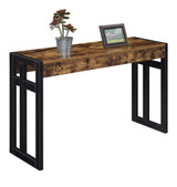Convenience Concepts Monterey Console Table, Barnwood/Black Convenience Concepts