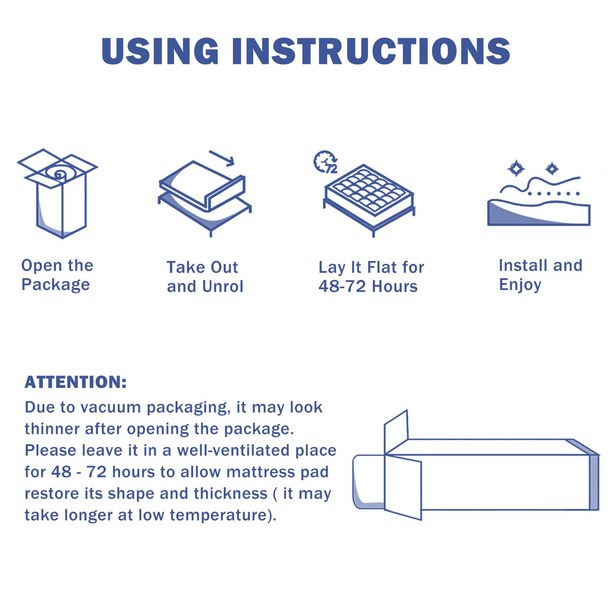 OLANLY King Quilted Fitted Mattress Pad – Soft Pillow Top Mattress Topper, Down Alternative Fill, Cooling Comfort Breathable Mattress Cover, Machine Washable Deep Pocket Mattress Protector, White OLANLY