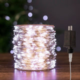 PCORES 328FT Long Fairy Lights 1000 LED Cool White Silver Wire Remote Control Indoor Outdoor Plug in String Lights for Bedroom Living Room Patio Porch Garden Christmas Tree PCORES