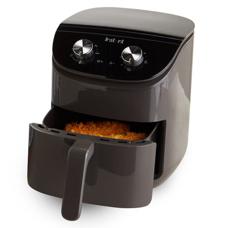 Instant Pot Essentials 4QT Air Fryer with EvenCrisp Technology that Crisps and Reheats, Easily Adjust Time & Temperature For Quick Meals, 100+ In-App Recipes, from the Makers of Instant Pot, Black Instant Pot
