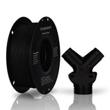 Carbon Fiber Polypropylene Filament 1.75mm, TINMORRY PP-CF 3D Printing Filament, Compatible with Bambu FDM 3D Printer, Net Weight 700g 1 Spool, Matte Black TINMORRY