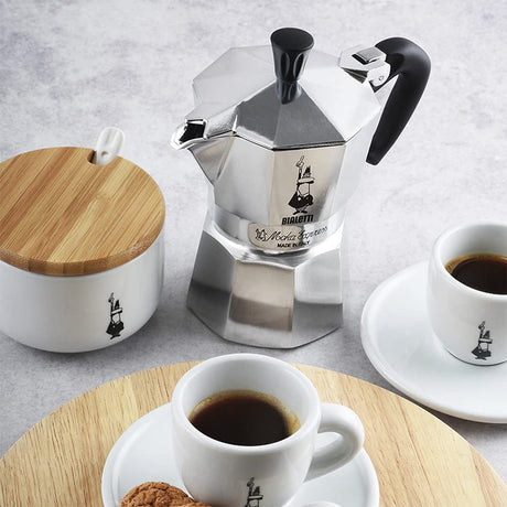 Bialetti - Moka Express: Iconic Stovetop Espresso Maker, Makes Real Italian Coffee, Moka Pot 3 Cups (4.3 Oz - 130 Ml), Aluminium, Silver Bialetti