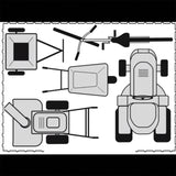 Metal Outdoor Galvanized Steel Storage Shed with Lockable Doors for Backyard or Patio Storage of Bikes, Grills, Supplies, Tools, Toys, for Lawn, Garden, and Camping, Tan (8x6) Cover-It