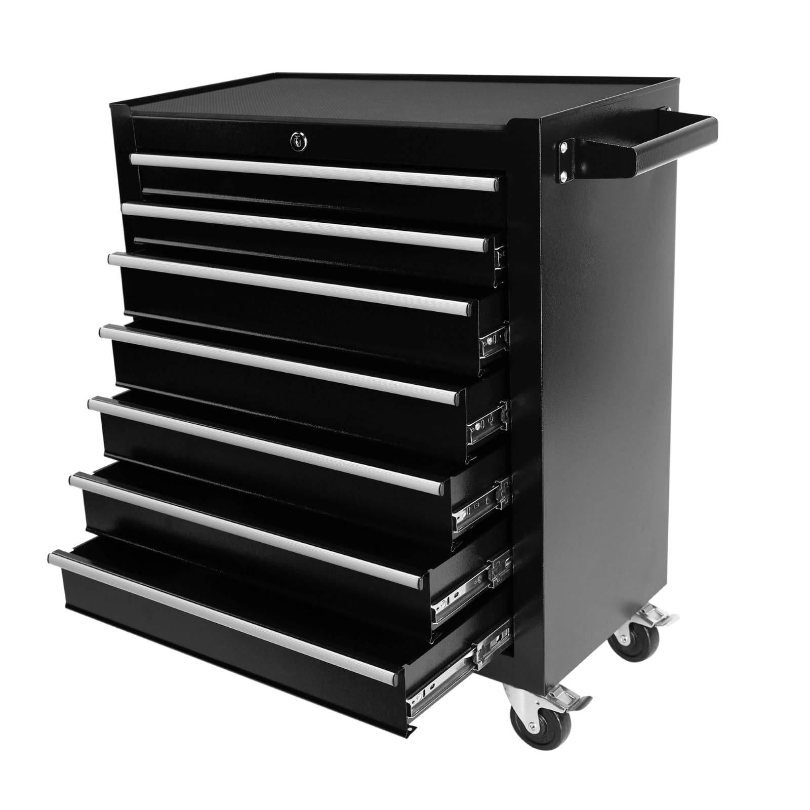 YSJZYBF 7 Drawers Rolling Tool Chest with Wheels Tool Box Organizer with Large Storage Cabinet Removable Portable Tool Cabinet with Locking System - WoodArtSupply