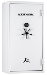Kodiak Home Gun Safe for Rifles & Pistols | KGX6736W by Rhino Metals with New SafeX Security System | 46 Long Guns & 8 Pistol Pockets | 60 Minute Fire Protection | Gloss White Finish | 690lbs Kodiak