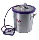 BVV Vacuum Chamber (10 Gallon) - High Strength & Durable Aluminum Vacuum Degassing Chamber Kit with Vacuum Pad, Gauge, HVAC Hose & Air Filter BEST VALUE VACS