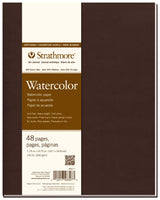 Strathmore 483-7 Softcover Watercolor Art Journal, 7.75" x 9.75", White, 24 Sheets Strathmore