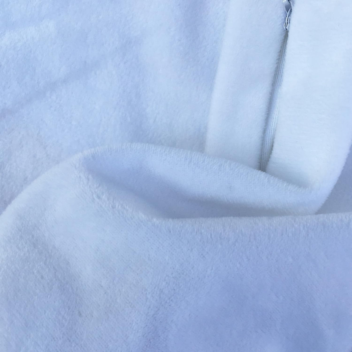 FUKiss 4 PCS 12" x 20" White Sublimation Blanks Soft Plush Crystal Velvet Fabric Throw Pillow Case Cushion Cover Pillowcase for Sofa Vinyl Projects DIY Printing Square NO Pillow Insert FUKiss