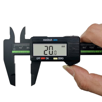 Sattiyrch Plastic Digital Caliper with Large LCD Screen 6 Inch Millimeter Conversion Sattiyrch Electronic Vernier Caliper Measuring Tool (Plastic Digital Caliper) - WoodArtSupply