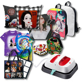 All-in-one 3D Sublimation Vacuum Heat Press Machine 6 Mode Intelligent Transfer Printing Multi Function Sublimation Printer for T-Shirt, Phone Case, Mug, Plate Crystal、Glass、Rock Photo (3D Heat Press) Subtransfer