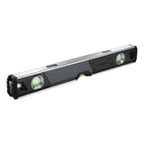 ToughBuilt - 24-in Lighted Magnetic Box Level, Digital Backlit Display, Shock Absorbing Endcaps, Powerful rare earth magnets provide superior holding strength - TB-H2-L-24LH-M ToughBuilt