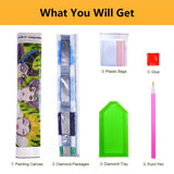 Mowana Diamond Art Kits for Adults, 2 Pack 5D Wildlife Diamond Painting Kits on Canvas, Bear and Deer Forest Landscape Diamond Art for Beginners, DIY Animal Diamond Art Wall Décor 12x16inch Mowana