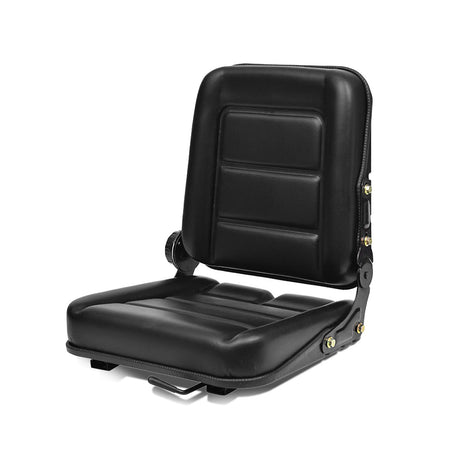 Universal Forklift Seat, Tractor Seat With Adjustable Back, Comfortable Leather Seat With High Resilience Sponge Filling For Mower Excavator Skid Loader pujindu