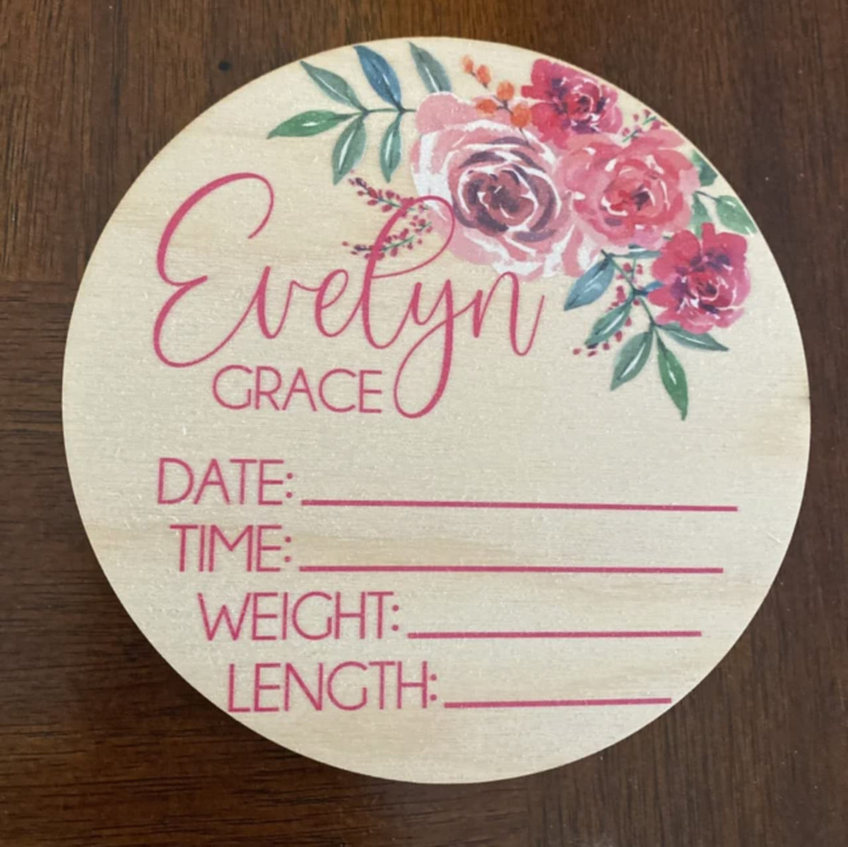 Personalized Birth Stat Sign Personalized for Baby, Newborn Birth Hospital Photo Prop, Nursery Decor for Boy, Personalized Announcement, Welcome Yippee Daisy