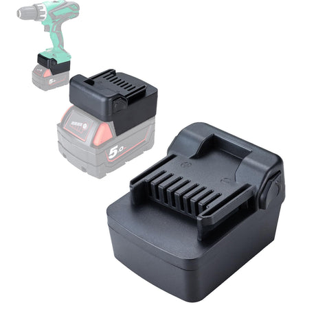 for Milwaukee M18 18V Battery Adapter Convert to for Hitachi 18V Lithium Cordless Tool and Metabo18V (Not 36V) Slide Style Tools Crtbelfy