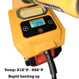 Cordless Soldering Station, Portable Soldering Iron Station intended for Dewalt 20V Max Battery, LCD Display, 6x Soldering Iron Tips, Rapid Heating Up (Battery Not Included) VQP