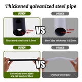 Newsmarts 7.9Ft Metal Garden Arch Army Green Garden Arbor for Climbing Plant Outdoor Wedding Party Newsmarts