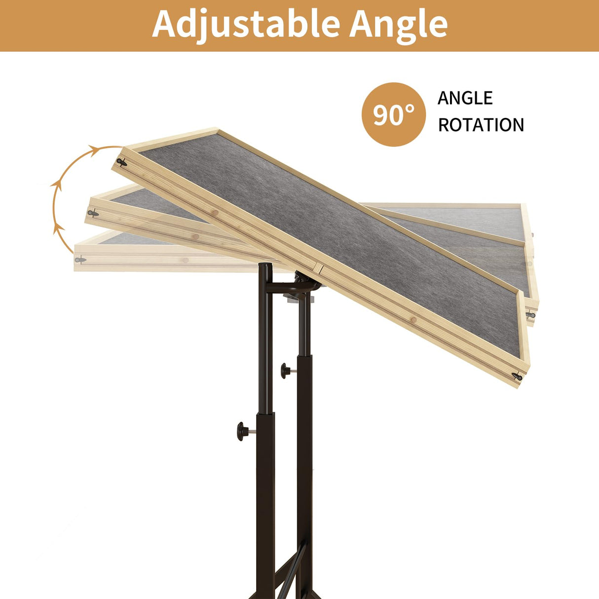 1500 Piece Jigsaw Puzzle Table with 6 Drawers and Legs, Adjustable 34"x 26" Wooden Puzzle Board with 4 Wheels, Height and Angle Adjustable Gifts for Adults and Kids PLYFOU