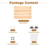 uxcell 2 Pcs DIY Canvas Stretcher Bars, 6 x 6 Inch Canvas Frame Wooden Frames Kit Sturdy Stretcher Frames for Oil Paintings Prints Posters uxcell