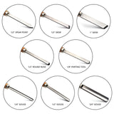 Professional Wood Turning Chisel Lathe Chisel Set with 2 Skew 1 Spear Point 1 Parting 1 Round Nose & 3 Gouge Tools,8 pcs Set, for Wood Job FlixGrdy