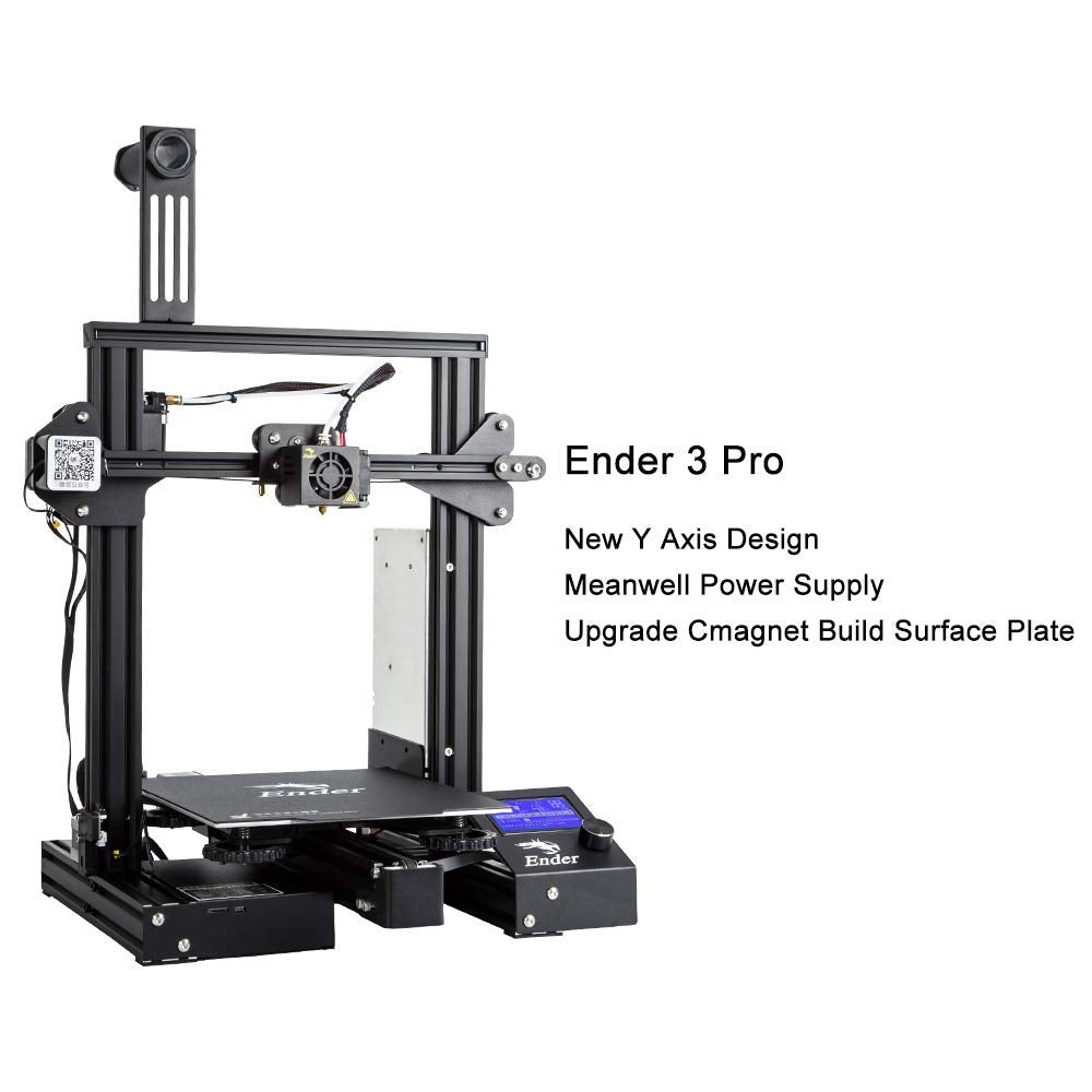 Official Creality Ender 3 Pro 3D Printer with Removable Build Surface Plate and Branded Power Supply, 3D Printers for DIY Home and School Printing Size 8.66x8.66x9.84 inch Comgrow