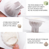 EuTengHao Silicone Candle Molds Set for Candle Making with Candle Wicks, 3D Silicone Mold for Soy Wax, Soap, Cake, Dessert DIY Scented Candle Craft Making EuTengHao