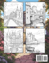 British Castles: Colouring Book for Adults with Beautiful Palace, Charming Scenery and Peaceful Landscape Majosta