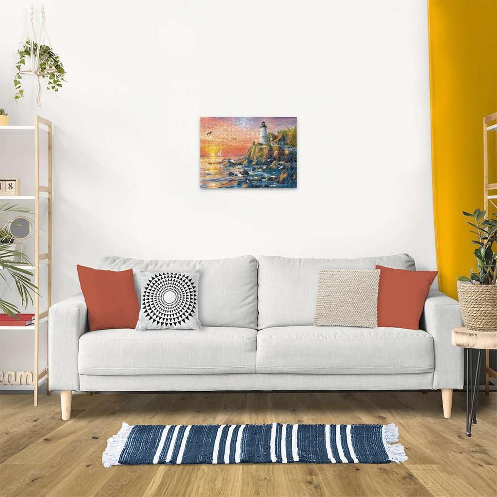 Ravensburger Lighthouse at Sunset 500 Piece Jigsaw Puzzle for Adults - 12000217 - Handcrafted Tooling, Made in Germany, Every Piece Fits Together Perfectly Ravensburger