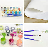 DIYDECORFUN Beach Paint by Numbers Kit for Adults, Moon Beach Paint by Number on Canvas, Frameless DIY Acrylic Landscape Easy Adults' Paint by Number Kits for Home Decor Gift 16x20 Inch DIYDECORFUN