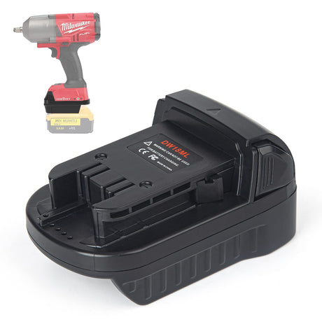 for Dewalt to Milwaukee Battery Adapter, Convert for DeWalt 18v-20v Lithium Batteries to Milwaukee M18 18v Cordless Power Tools Use Echoyee