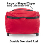 [Rolling Duffle Bag Tree Storage Bag] - Big Wheeled 9 Foot Christmas Tree Storage Bag for Artificial Trees up to 9 Feet Tall - Compression Straps to Secure Your Tree | EZ Roller by Santa's Bags Santa's Bags